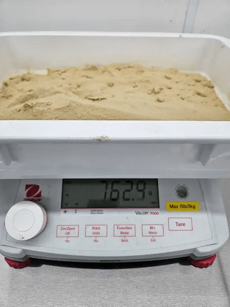 Hash on scale for weight measurement